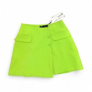 Zara Neon Green Mini Skirt Size M Brand new with tags